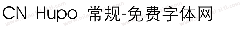 CN Hupo 常规字体转换